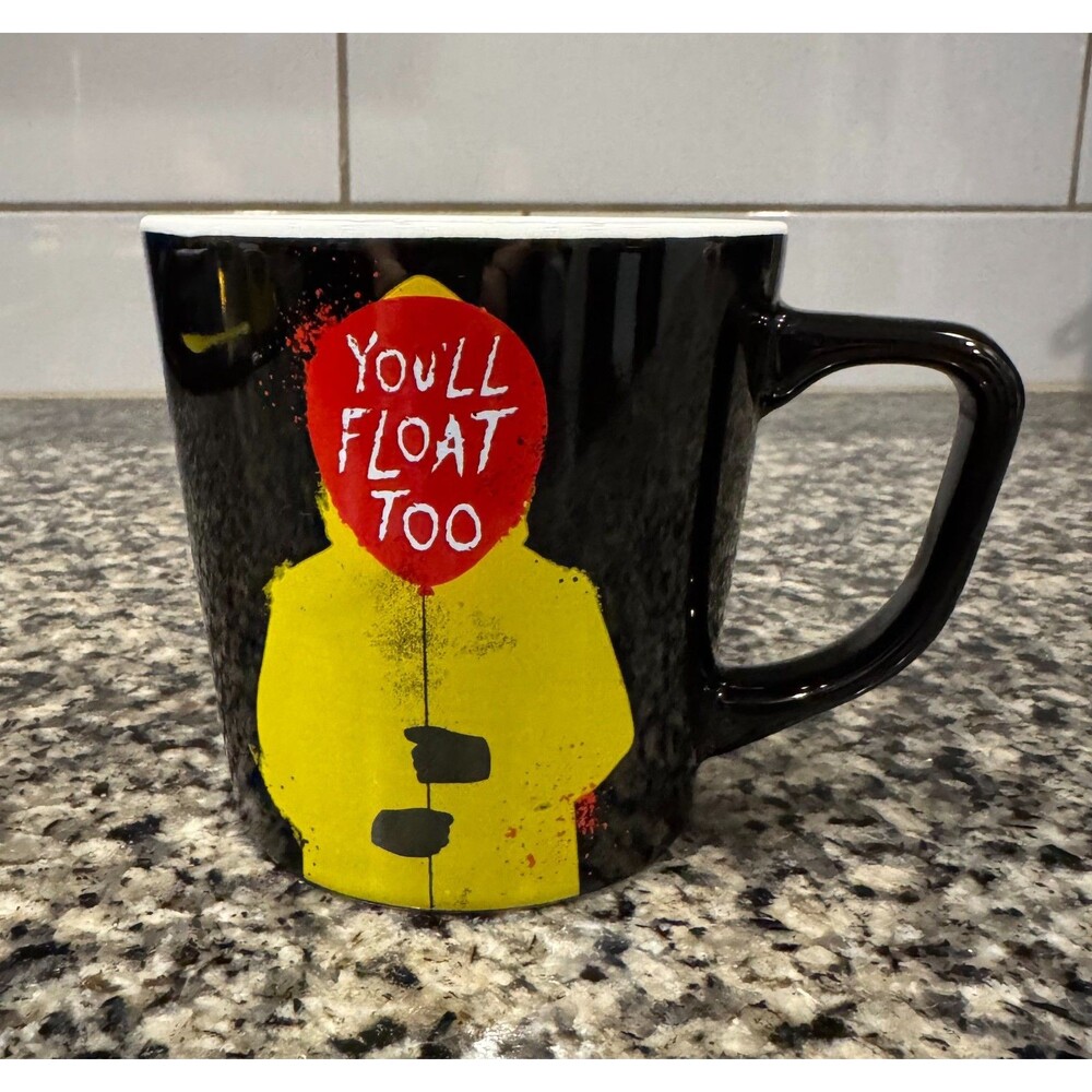 IT "You’ll Float Too" Coffee Mug Cup Horror Silver Buffalo 17oz Mug Stephen King
